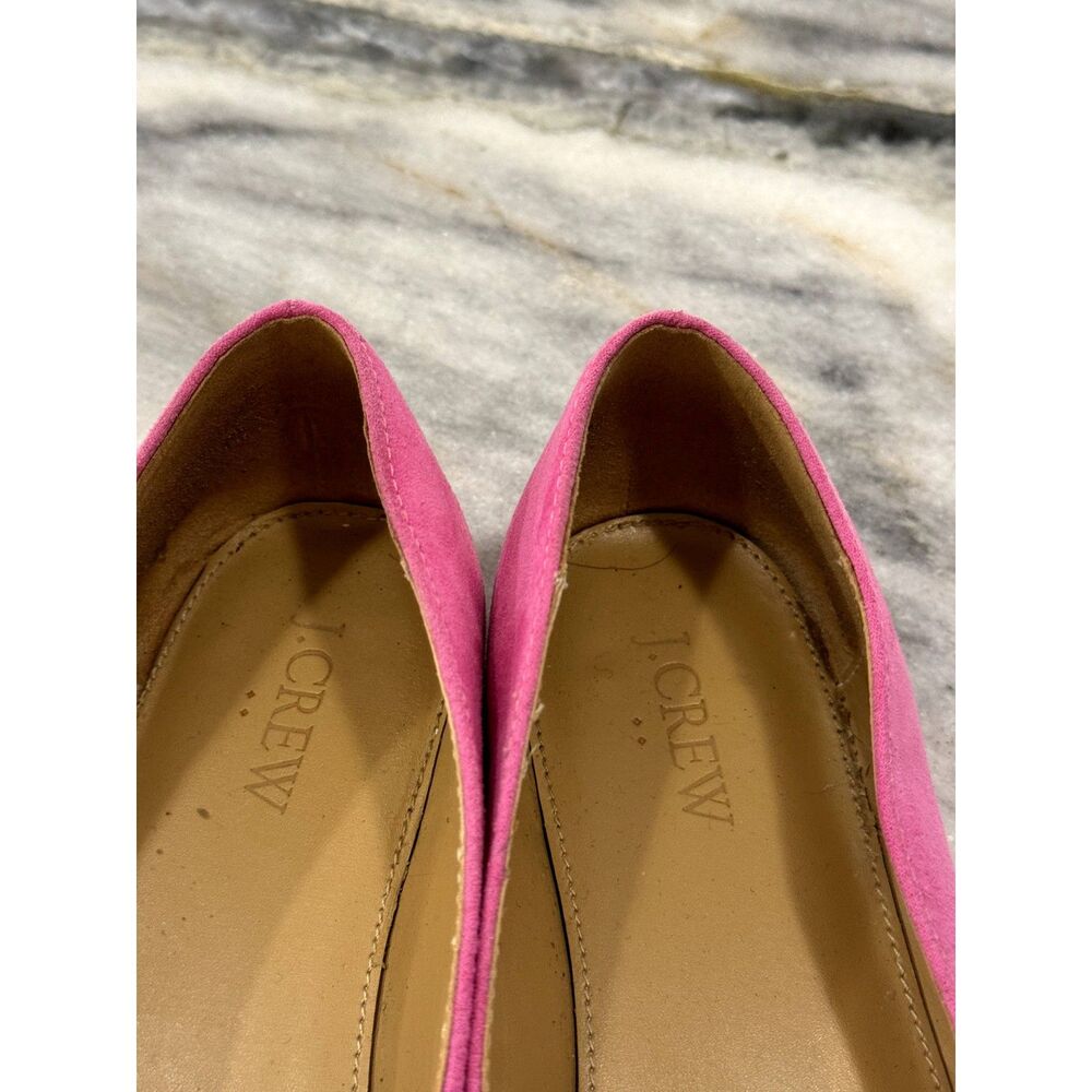 J. Crew Bright Pink Suede Loafers w/ Tassels EUC Size 9.5 / classic / preppy / - Picture 8 of 11